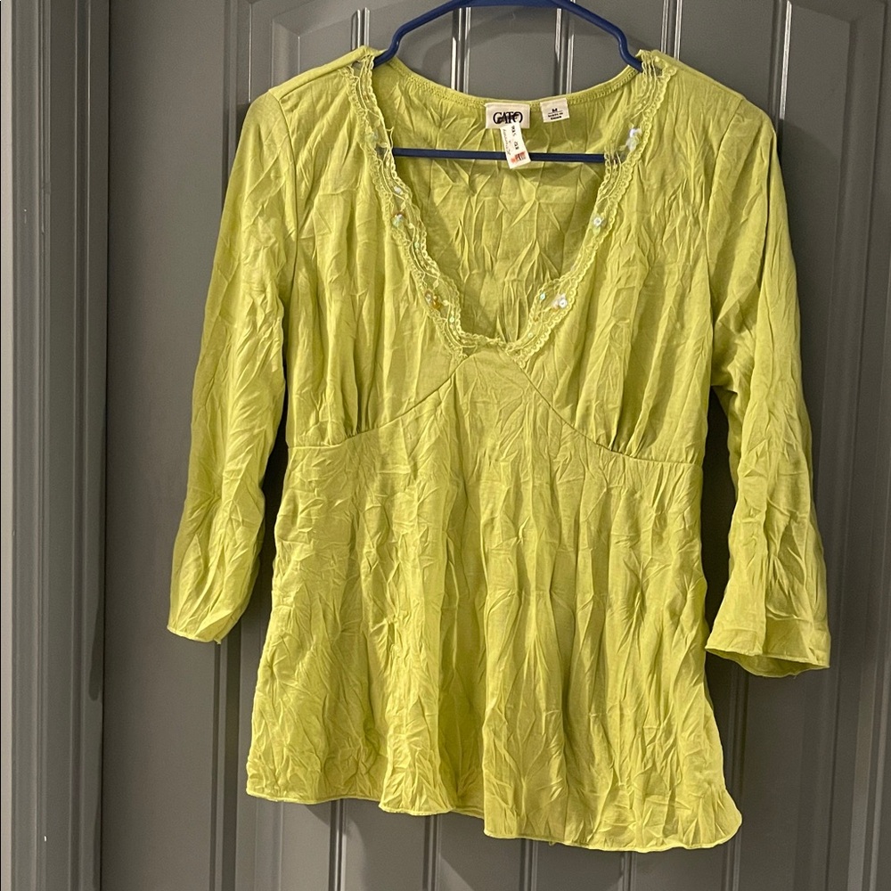 Cato Women's Light Green Blouse